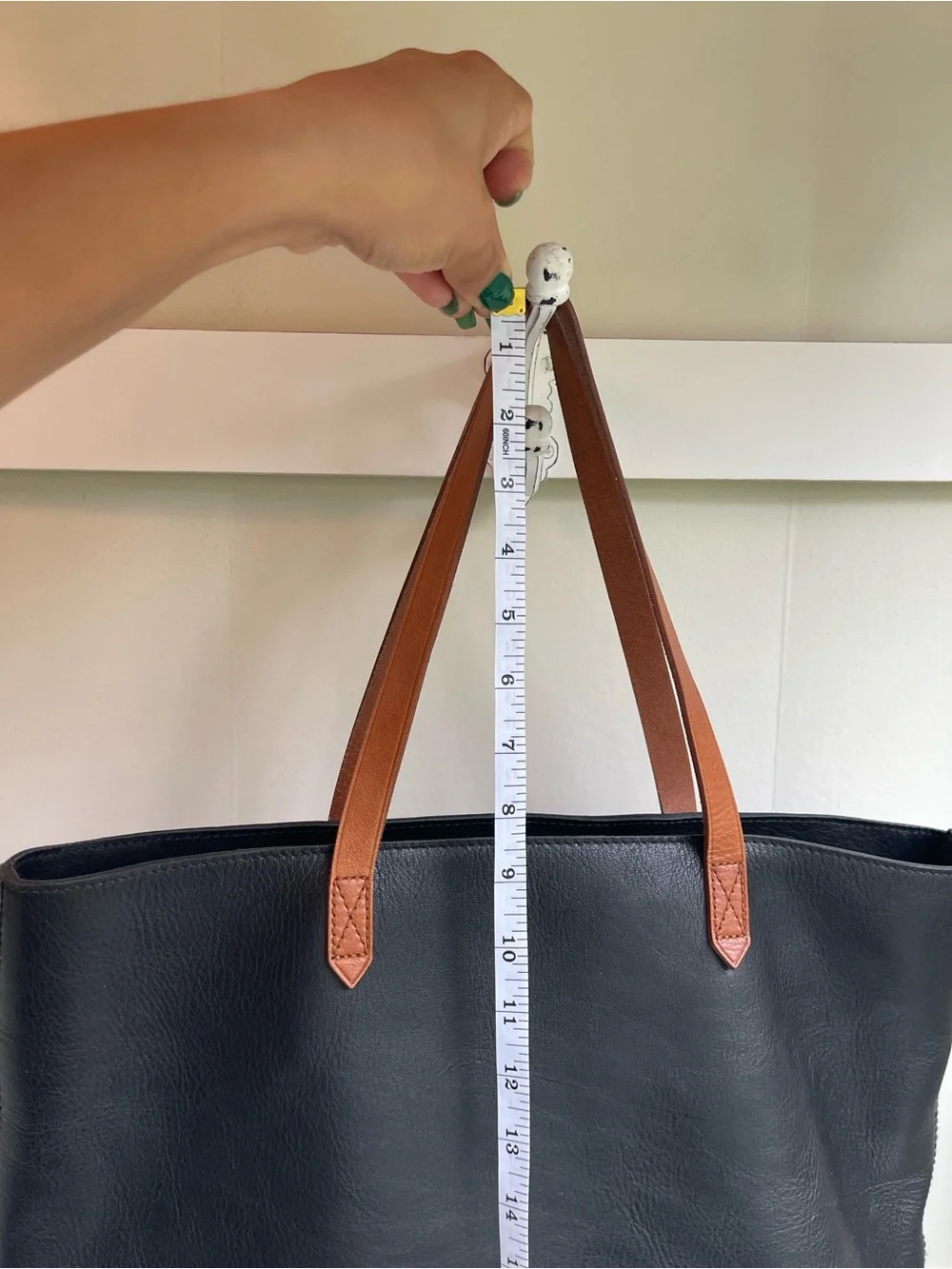 Madewell Top Zip Leather Tote Bag